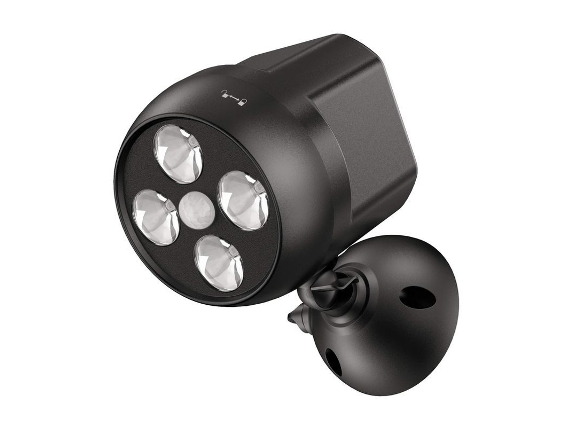 Lâmpada Exterior Com Sensor De Movimento Impermeável Led Antirroubo Sem Fio 8w 600 Lúmenes Ipx5
