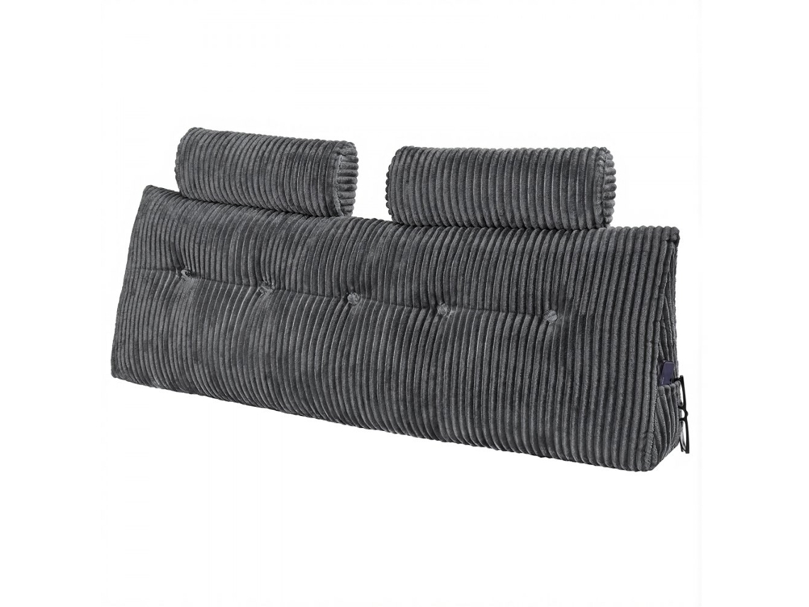 Conjunto De Almofadas De Cabeceira Queen Em Veludo Com Bolsas De Armazenamento Tekmaquinas