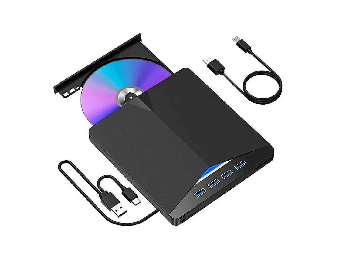 Novo Usb 3.0 Tipo C Externo Dvd Rw Cd Gravador Leitor Player Unidade Óptica Externa Para Pc Laptop D Slowmoose