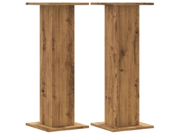 Speaker Stand, Speaker Stands Vidaxl Marrom Madeira Processada (30 X 30 X 80 Cm)