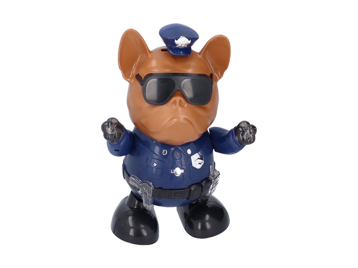 Brinquedo Cão Robô Eletrônico Dançarino Com Luzes E Música Presente Para Crianças Cor Azul