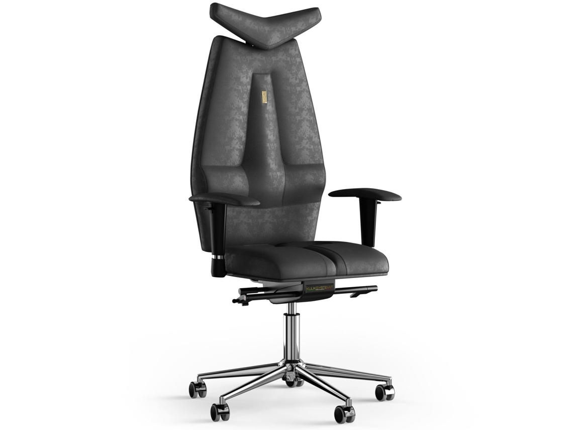 Cadeira de Escritório Ergonómica KULIK Tecido a Jato Antara (Preto -130x50x50cm)