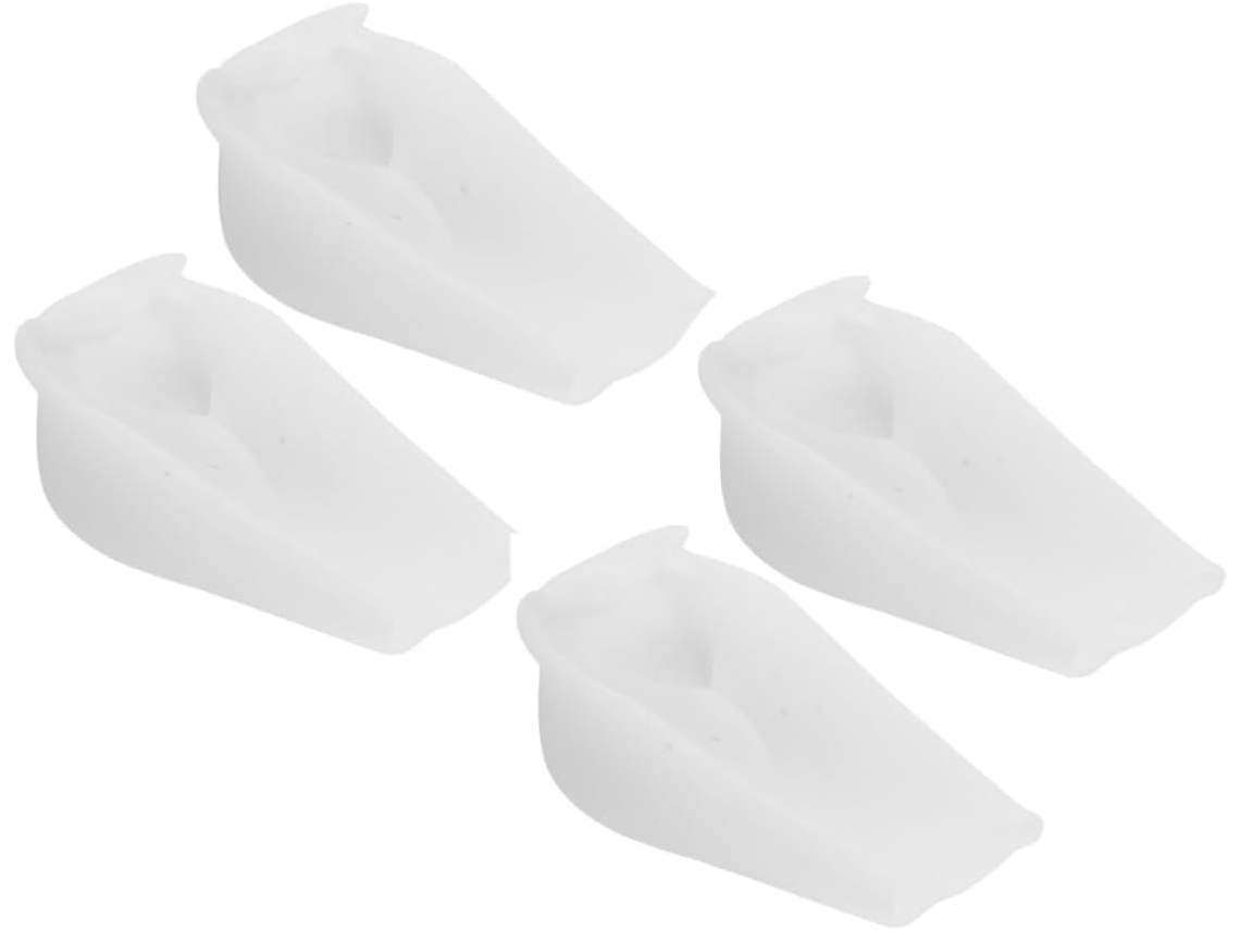 Palmilhas De Silicone Para Elevação Do Calcanhar Em Cor Clara, 2 Pares