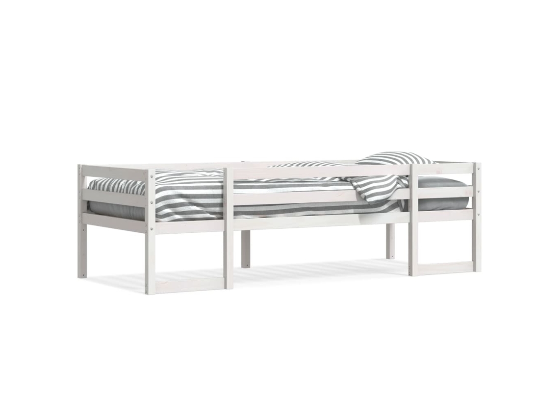 Kids' Bed Frame, Kids' Bed Frames Vidaxl Branco Madeira De Pinho (90 X 200 Cm)