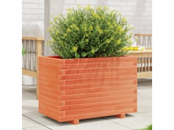 Vidaxl Vaso/floreira De Jardim 70x40x49,5 Cm Pinho Maciço Castanho Mel