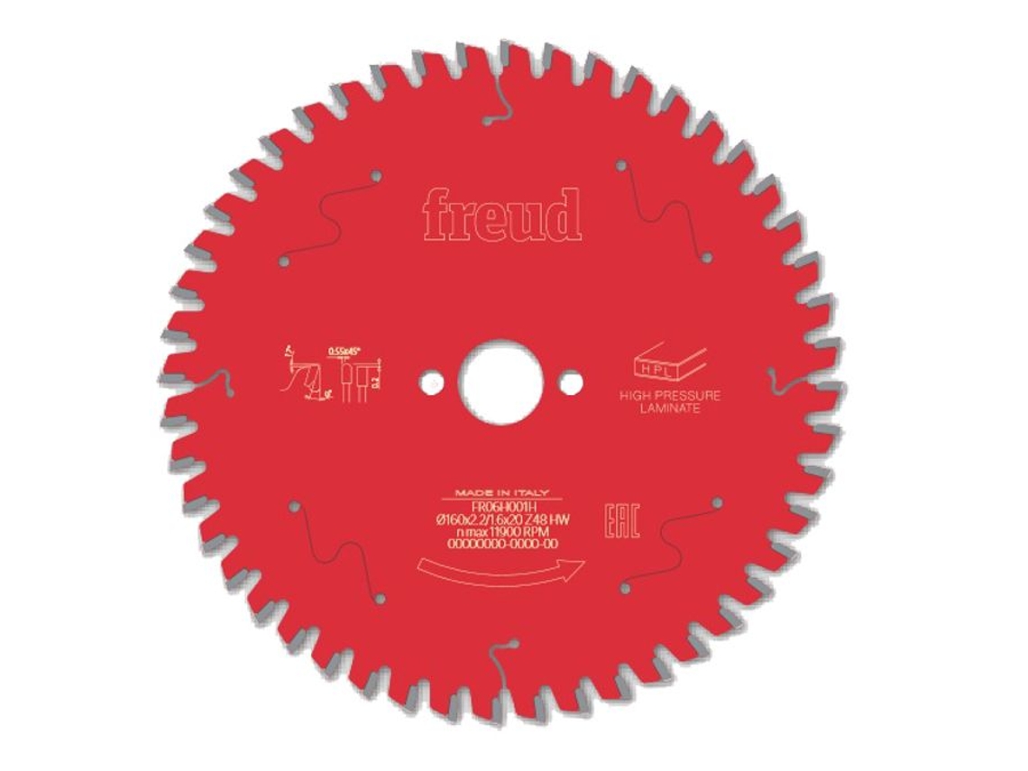 Lâminas de Serra Circular Laminada de Alta Pressão para Serras de Imersão Portáteis 48 Dentes Freud F03Fs09866 BOSCH