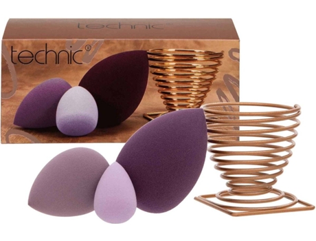 Esponjas de Maquilhagem TECHNIC 3 Blenders + Holder Set