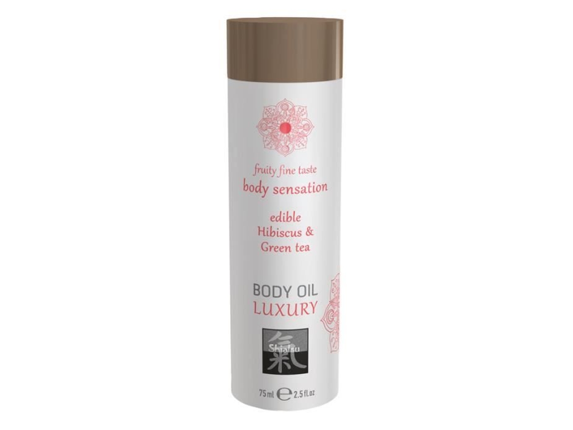 Óleo Corporal Luxuoso Comestível Hibisco e Chá Verde SHIATSU