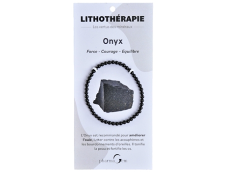 Pulseira Litoterapia Onyx 4 Mm PHARMAGEM