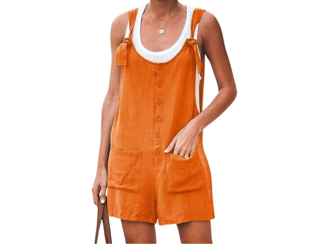 MONOS Curtos de Tamanho Grande para Mulher com Botões e Bolsos | MARCA