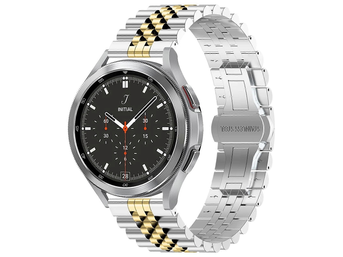 Pulseira De Relógio De Aço Inoxidável De 20 Mm Com Cinco Elos