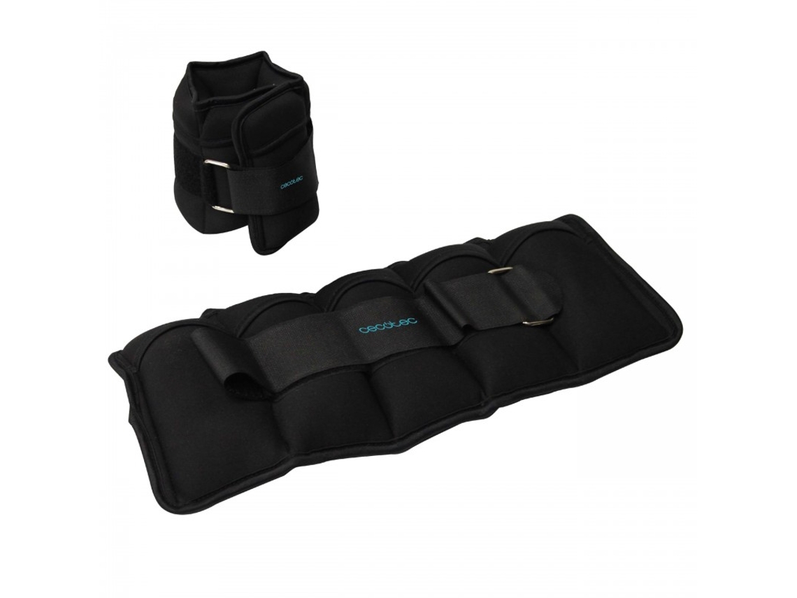 CECOTEC Conjunto de 2 Pesos Ajustáveis com Velcro para Tornozelos e Pulsos. 2 kg.