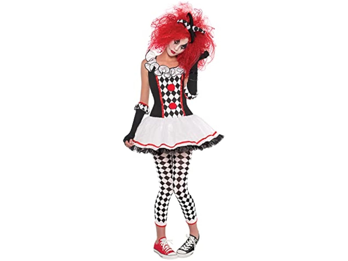 Fantasia de Arlequim Amscan para o Halloween B0cknthj Nova (tamanho 38 40)