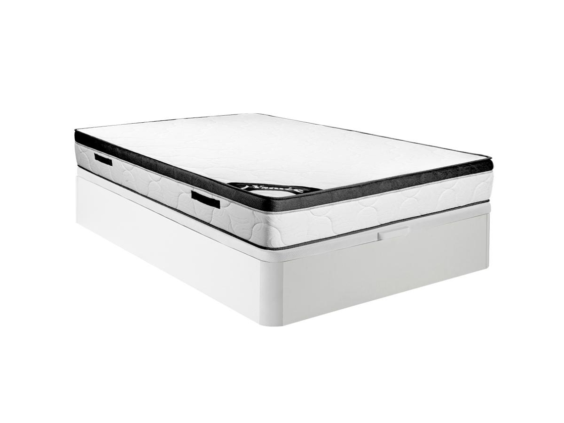 Sommier Cofre Solak YSMÉE Tecido Branco (160x200cm)