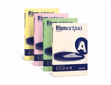 Papel FAVINI Rismacqua para impressora jato de tinta A4 210X297 Mm 200 folhas lilás