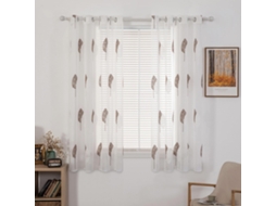 Cortinado Ehstmind Padrão Árvore Transparentes Ilhós Multicor (70x70x50)
