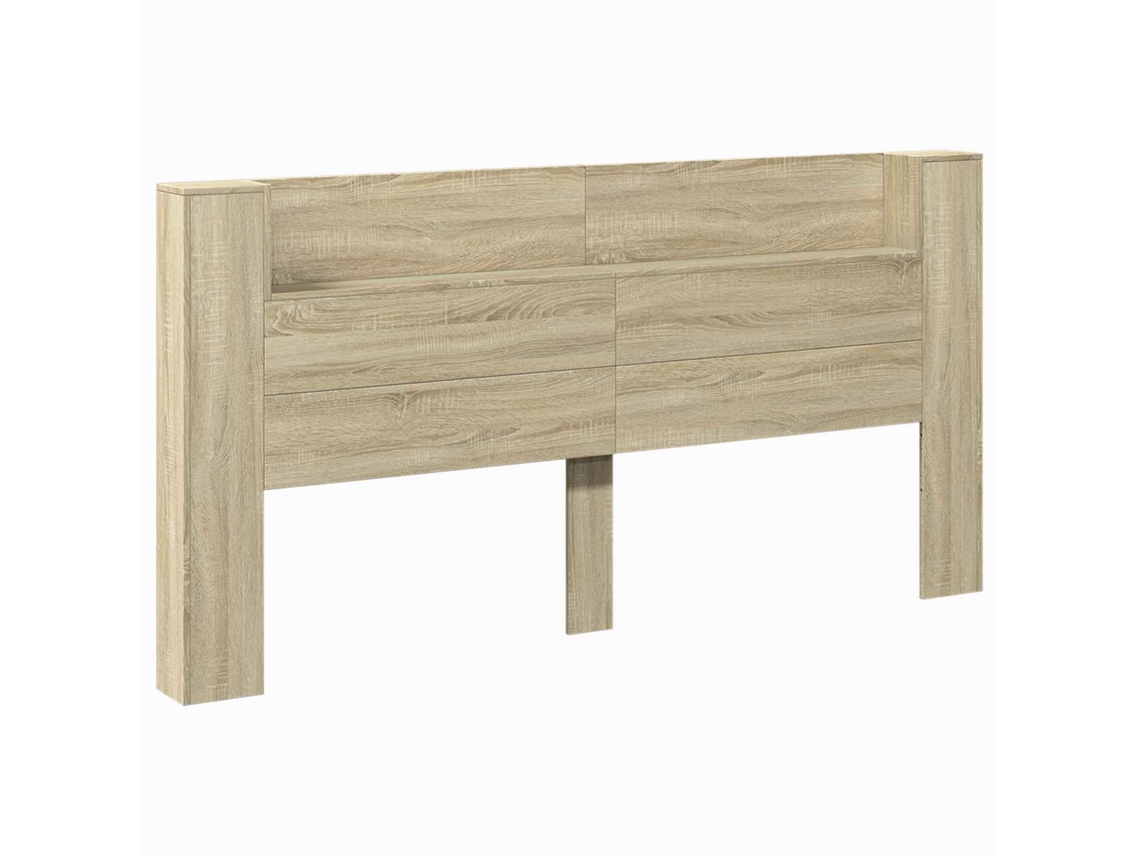 Cabeceira com Prateleira Carvalho Sonoma 200x16,5x103,5 cm MAISON EXCLUSIVE