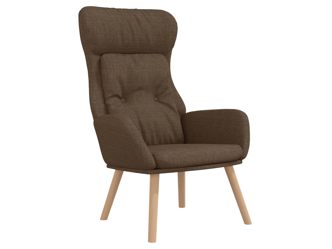 Poltrona de descanso, sofá de design moderno em tecido marrom Dec026720