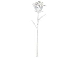 Laxiscreed Rosa Artificial Longa Com Folhas Para Decoração E Presente, Acabamento 24k