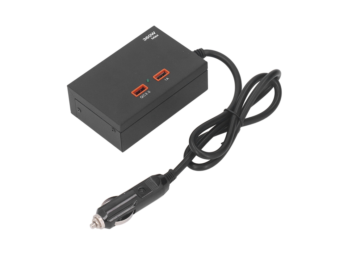 Carregador Veicular Laxiscreed 180w/360w Com Carregamento Rápido Qc3.0 Para Automóveis