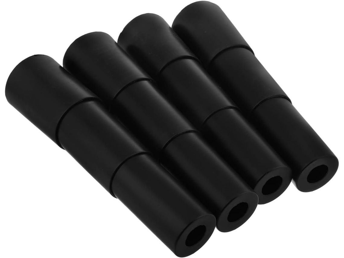 Capas De Substituição Para Cilindro Gás Solustre Em Plástico Preto, Conjunto De 4 Peças Uso Versátil Para Cadeiras
