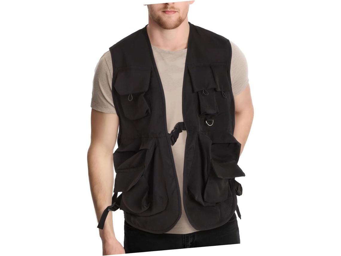 Colete Masculino Para Viagens Com Bolsos Cargo Utilitários Para Camping E Trilhas - Respirável E Prático