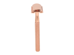 2026 podadora de Barba Manual Vintage de Bolsillo de Metal Doble Cara para Hombres Mujeres Oro Rosa
