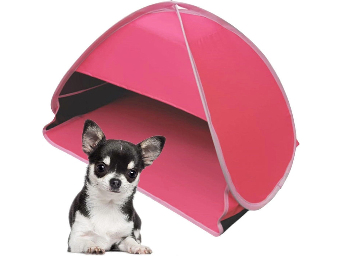Omni-carpa Playa Plegable Anti-uv Talla L, Refugio Solar Impermeable Para Mascotas, Camping, Picnic, Color Rosa Rojo