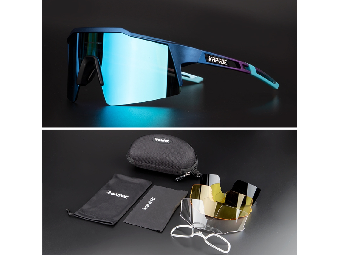 Óculos de Ciclismo MDUG com 3 lentes e proteção UV400