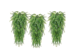 3 Pcs Samambaia Artificial Cesto Pendente Vinha Fake Ivy Uv Exterior