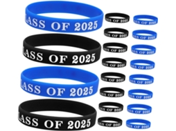 Sewacc Conjunto De 20-pulseiras Silicone Ajustáveis Para Formatura, Acessórios Elegantes E Confortáveis Para A Formatura