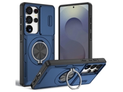Capa Zruxe Compativel Com Samsung Galaxy S25 Ultra 5g (magsafe - Suporte Giratorio - Azul)