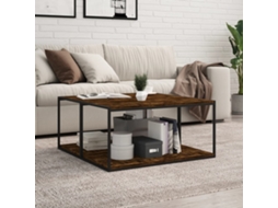 Vidaxl Prateleiras De Parede 4pcs Derivados De Madeira Carvalho Fumado