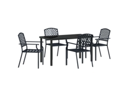Conjunto de Móveis de Jardim 5 Pcs HARLANV1