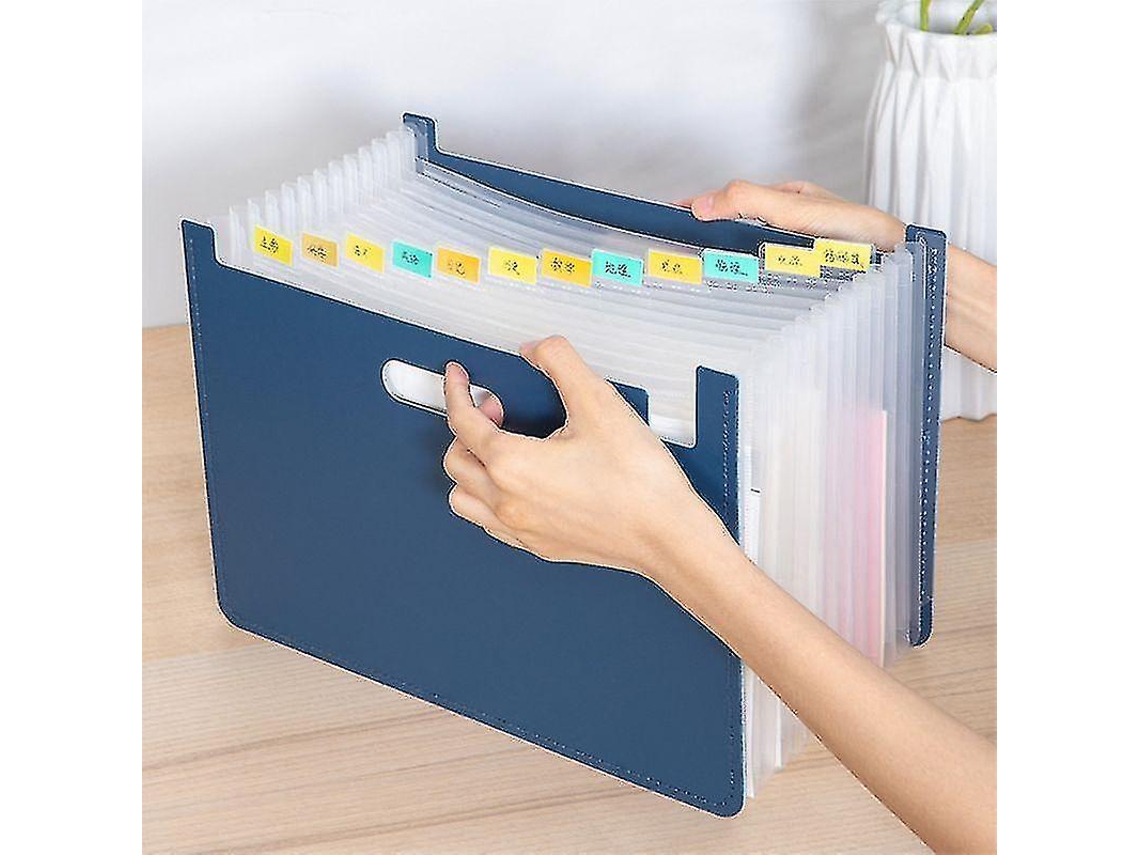 Pasta Expansível Com Vários Bolsos Para Documentos E Armazenamento De Papel Y F L Aquaforge