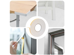 Vidaxl Fita De Espuma Autoadesiva Branco 10mm X 10m Espuma Cr