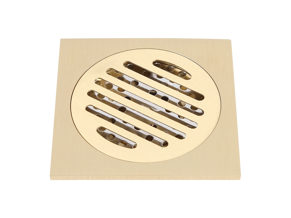 Ralo de Chão Quadrado para Banheiro, Chuveiro, Grelha de Escoamento, Filtro de Latão para Eletrodomésticos. AQUAFORGE