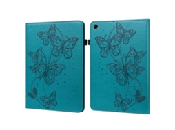 Capa De Couro Com Estampa De Borboleta Em Relevo Para Tablet Realme Pad De 10,4 Polegadas
