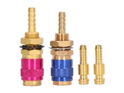 Adaptador De Gás Enfriado Por Água Com Conector Rápido De Latão Portátil Para Soplete De Soldadura Mig Tig Pta Db M6(6mm)