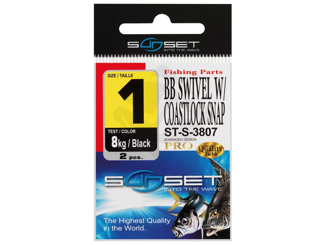 Sunset Bb Swivel With Coastlock Snap St S 3807
