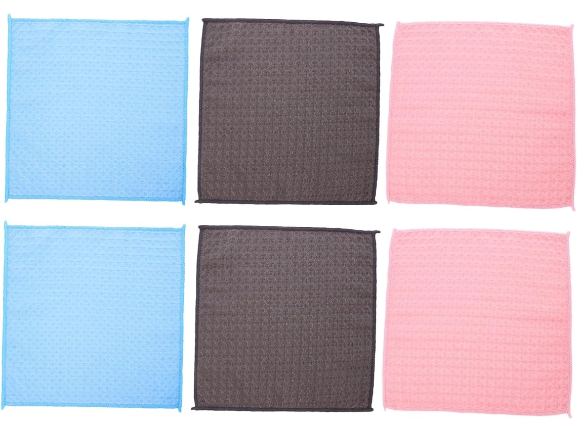 Conjunto De 6 Panos Prato Para Lavar Louça, Toalhas Limpeza Pratos E Esponjas Cozinha. Vayotoy