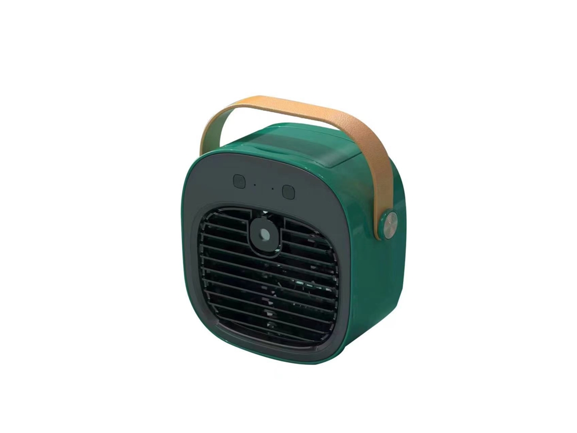 Ventilador De Ar Condicionado Portátil 3 Velocidades 5200mah Recarregável Verde Siurn