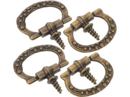 Luxshiny Conjunto De 10-mini Puxadores Liga Metálica Com Rosca, Botões Decorativos Para Caixas De Joias E Gavetas