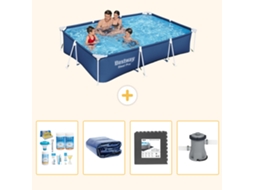 Bestway Piscina Bestway Steel Pro Retangular - 300x201x66 Cm - 5-peças S59