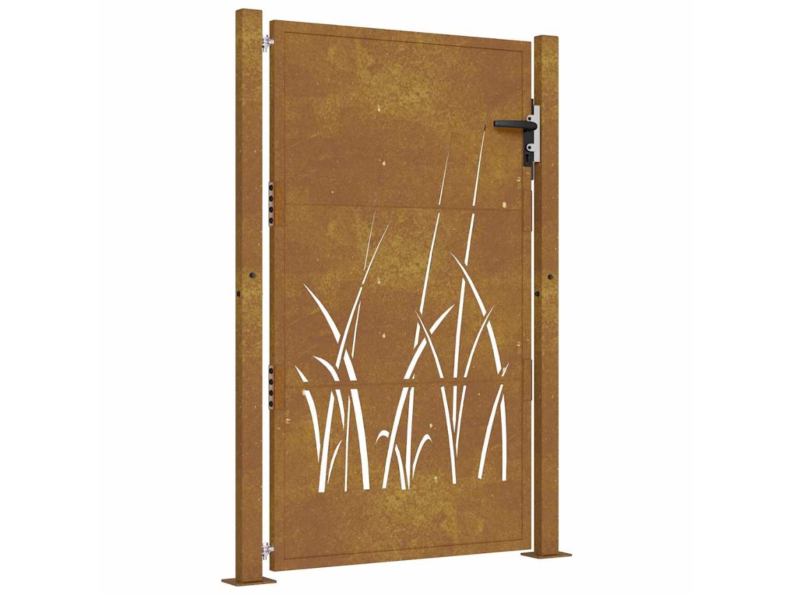 Garden Gate, Garden Gates Vidaxl Marrom Aço (100 X 125 Cm)