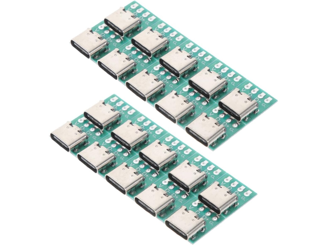 20 Placas De Conexão Usb Tipo C Para Projetos Diy Com Conector Usb C E Transmissão De Dados. 20 Placas De Conexão Usb Tipo C Para Proje Gokoco