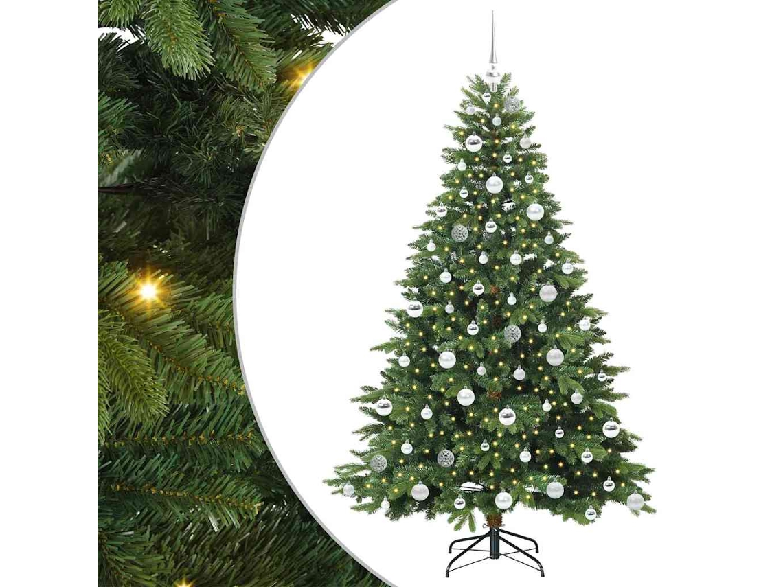 Conjunto 1 Decoração De Natal Vidaxl Verde Plástico (180 Cm)