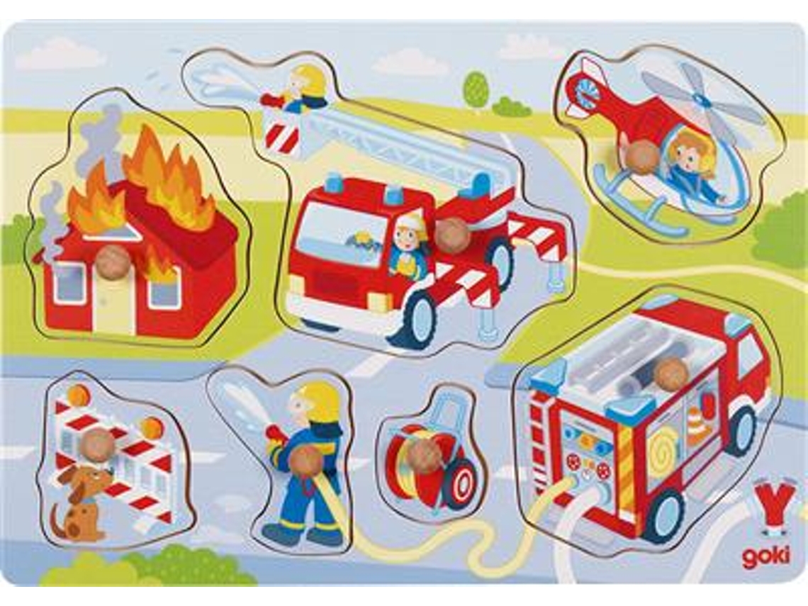 Puzzle de Encaixe -Bombeiros Goki