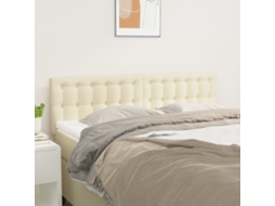 Vidaxl Cabeceiras Creme 144x5x78/88 Cm Couro Artificial