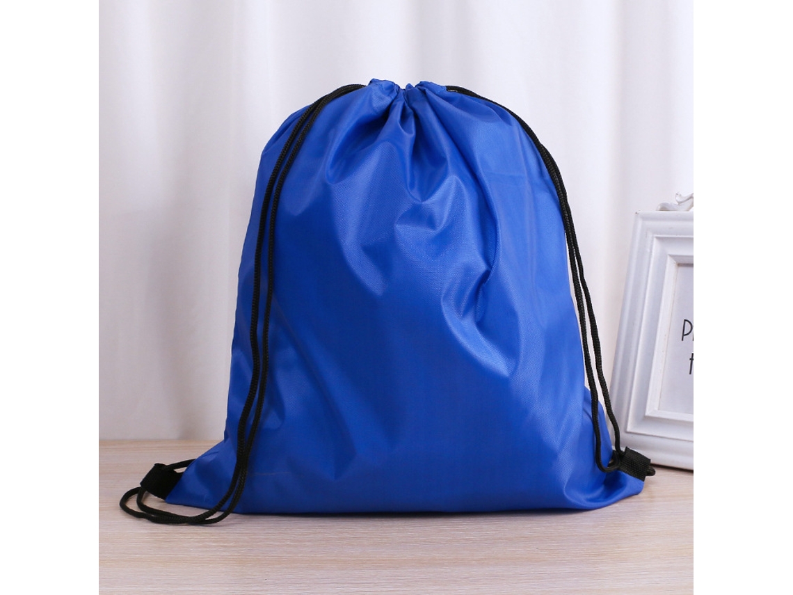 Mochila Com Cordão, Bolsa De Ginástica, Bolsa Com Cordão, Azul*